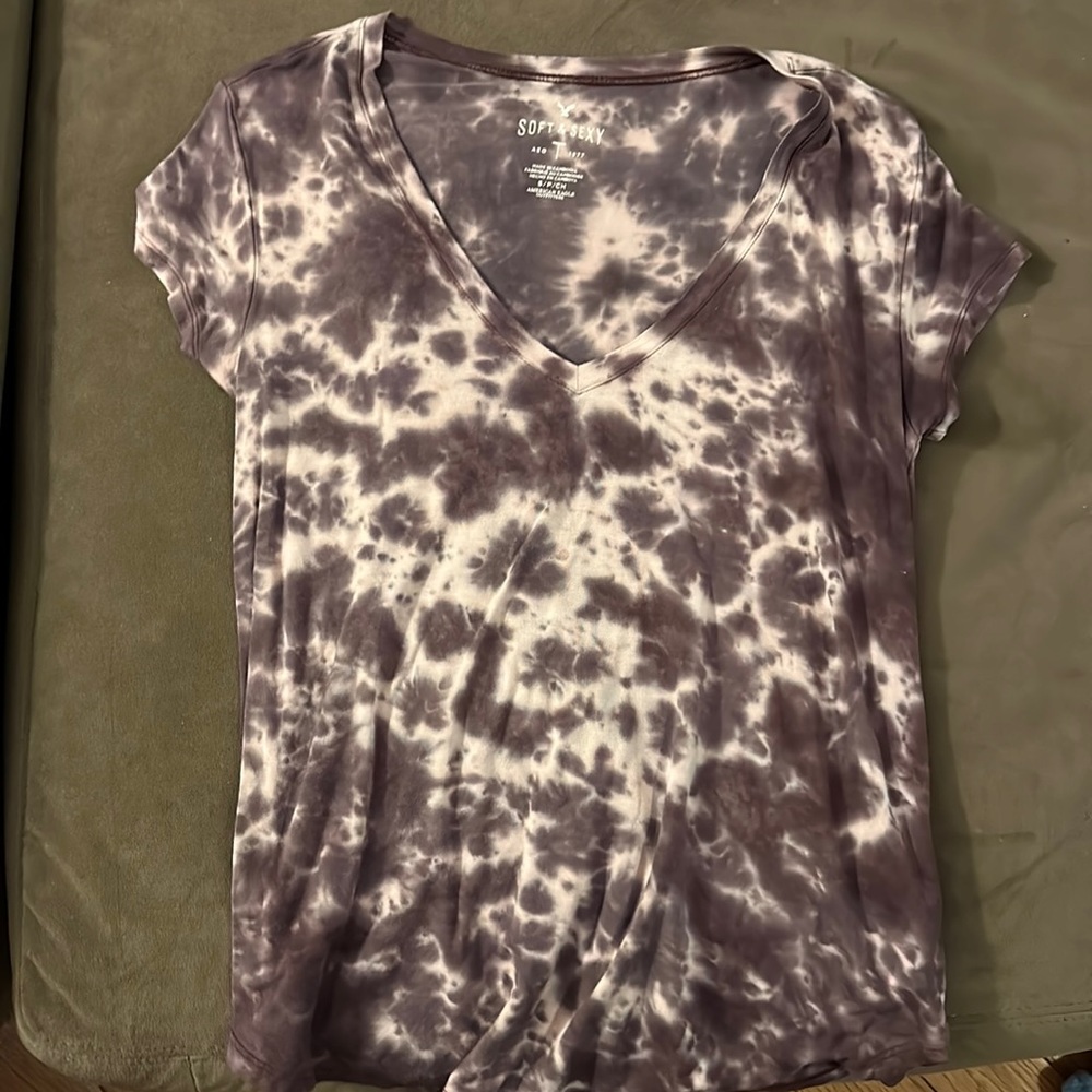 American Eagle Tie Dye Short Sleeve